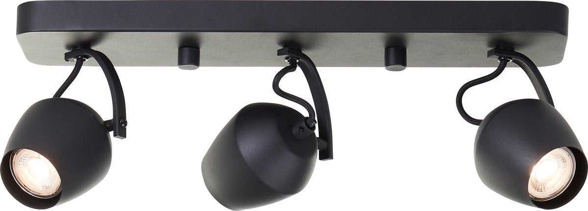 Brilliant vertino - spot de plafond - gu10 3x5w - 3000k - noir