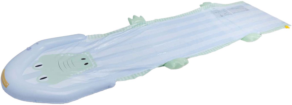 Crocodile | glissement d'eau gonflable vert