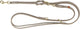 Trixie Dog Leash Pure réglable rond en cuir cousu gris clair