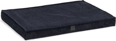 Designed by Lotte Coussin de banc côtelé - Coussin pour chien - Orthopédique - Tissu côtelé - Anthracite - 88x58x8 cm