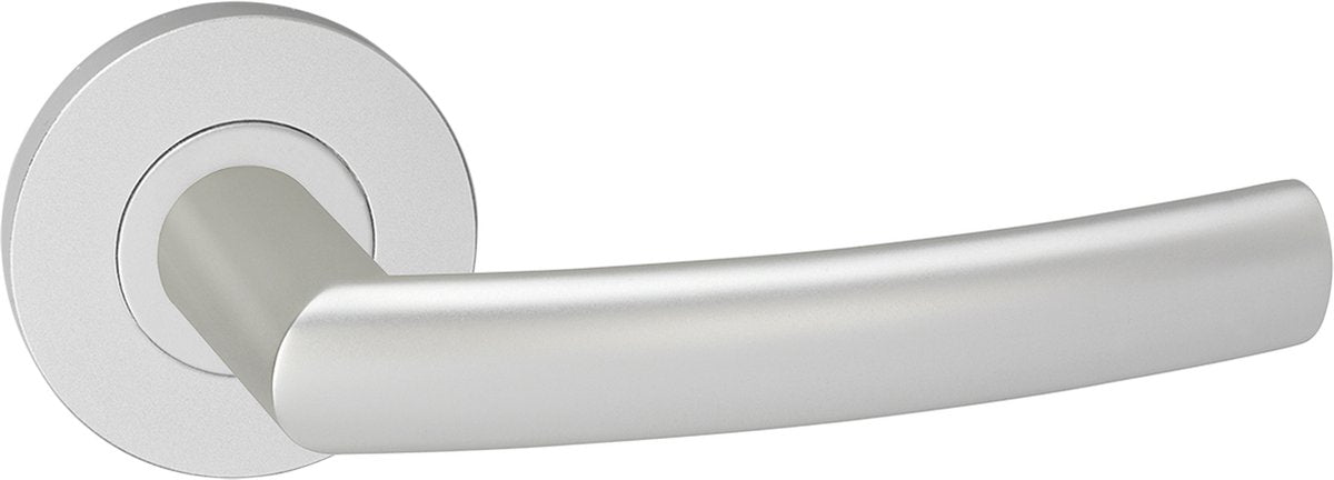 Poignée de porte Impresso - burton - pour l'intérieur - ronde - aluminium - 2 pièces