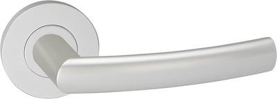 Poignée de porte Impresso - burton - pour l'intérieur - ronde - aluminium - 2 pièces