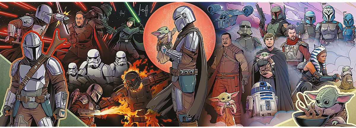 Trefl 1000p - aventures des mandaloriens star de Lucasfilm
