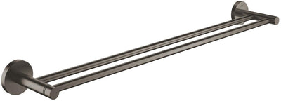 Grohe commence porte-serviettes double - 600 mm - montage mural - métal - graphite dur brossé