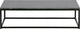 Table d'appoint Woood Mellow - marbre - noir - 32x120x60 cm
