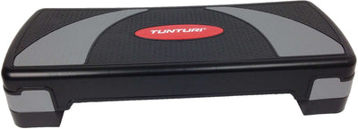 Tunturi aérobic step compact - fitness step réglable - stepper d'aérobic - noir - incl. application de remise en forme gratuite