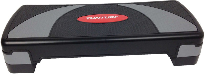 Tunturi aérobic step compact - fitness step réglable - stepper d'aérobic - noir - incl. application de remise en forme gratuite