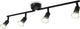 B.K. lumière - spots de plafond noirs - spot de plafond - spots en saillie orientables - avec 4 points lumineux - avec sources lumineuses gu10