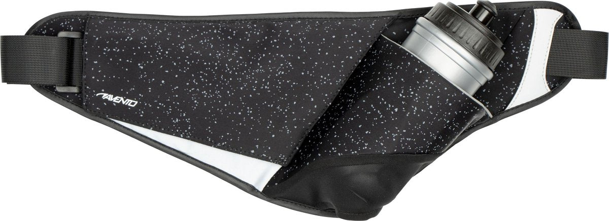 Sac banane Avento avec gourde - alex - argent noir