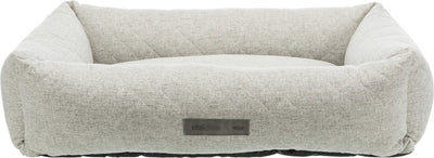 Lit pour chien Trixie - orthopédique gris clair 120x75 cm - mousse à mémoire de forme, antidérapant, housse amovible