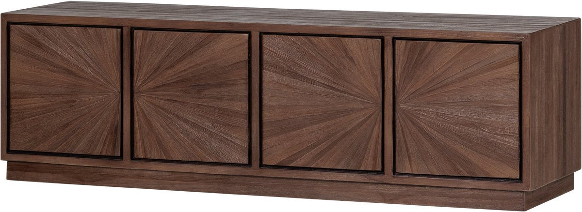 Meuble TV Woood sun - teck recyclé - marron - 45x150x44