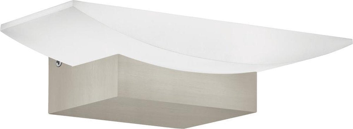 Eglo metrass - applique - 1 lumière - nickel mat - finition satinée
