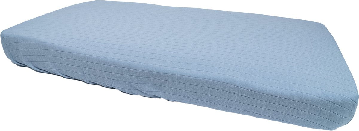 Lodger Slumber - drap-housse - bleu - 60x120cm - coton biologique