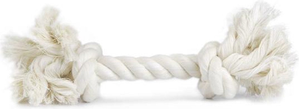Beeztees Corde à soie - jouet pour chien - blanc - grand - env. 240 grammes