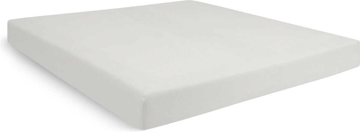 Week-end Cendrillon - drap-housse (jusqu'à 35 cm) - coton - 180x210 cm - ivoire