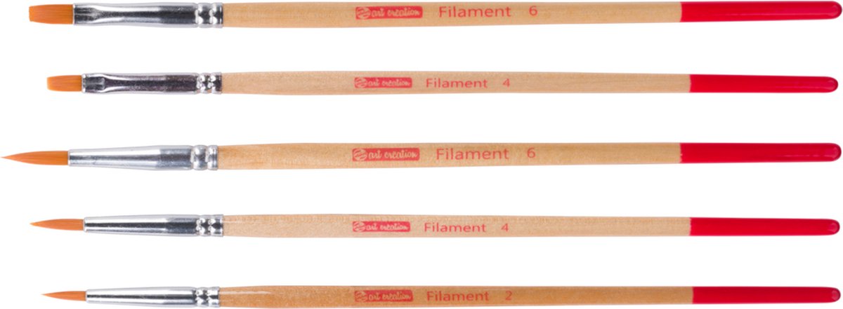 Pinceaux aquarelle Talens art création, 5 pièces poils polyester