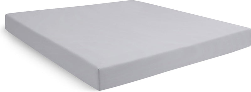 Drap-housse week-end Cendrillon - convient pour sommier tapissier - coton - 180x210 cm - hauteur de matelas jusqu'à 35 cm - gris clair