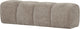 Banc de salle à manger Woood mojo 164 cm - tissu côtelé - sable foncé - 49x164x45