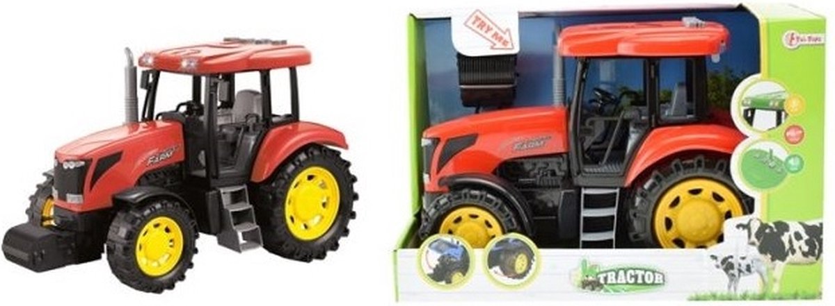 Tracteur TOI-TOYS Rouge avec lumière et son