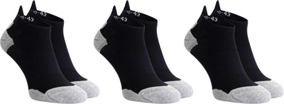 Rogelli core chaussettes de course - pack de 3 - noir gris - 36 39