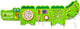 Vigatoys viga toys® jeu mural - crocodile.