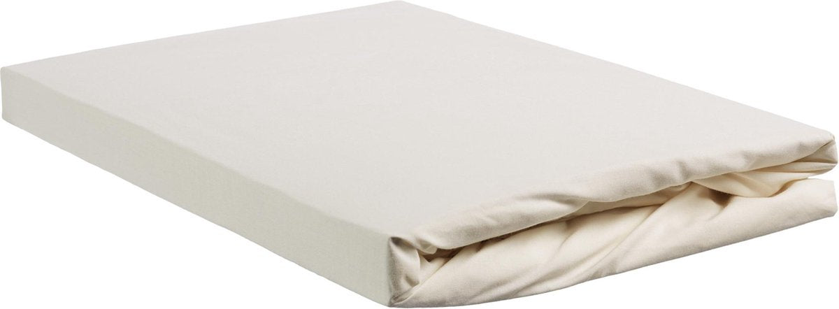 Beddinghouse - coton percale - drap-housse surmatelas - 140x210 cm - blanc cassé naturel