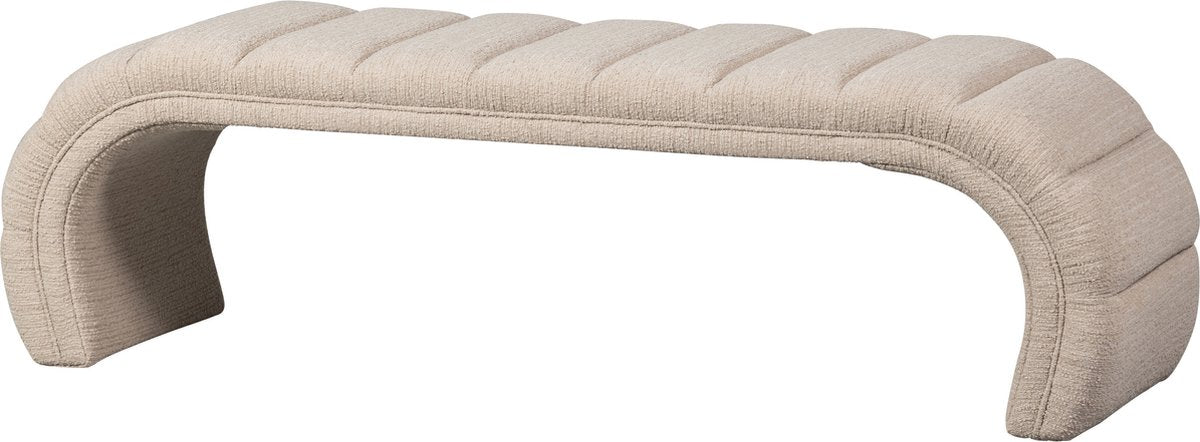 Banc de circulation Woood - tissu - naturel - 47x163x51
