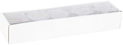 Formes de boîtes de rangement transparentes, 5 pcs.