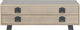Table basse Woood Derby - pin - fumée - 35x110x62