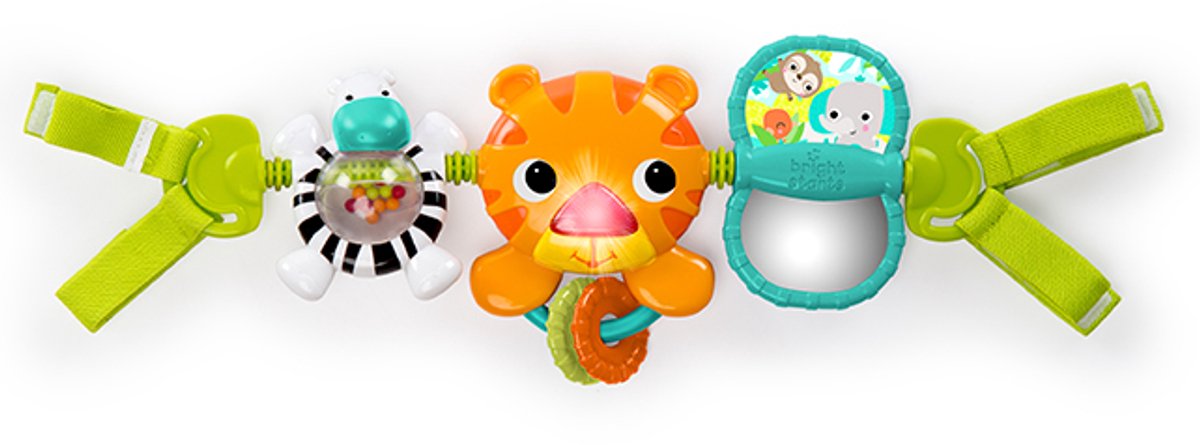Bright start le safari en peluche pour bébé poussette - - à partir de 0 mois