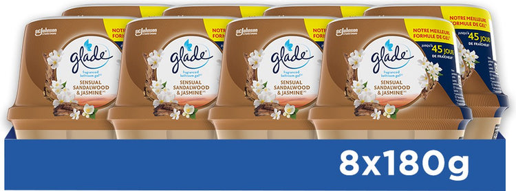 Glade gel de bain parfumé sensuel bois de santal jasmin