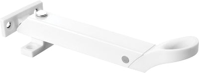Compas de fenêtre combiné Axa - flexible - support d'ouverture de fenêtre - orientable - 3 positions d'aération - non verrouillable - acier inoxydable blanc