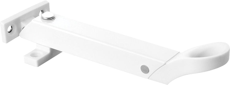 Compas de fenêtre combiné Axa - flexible - support d'ouverture de fenêtre - orientable - 3 positions d'aération - non verrouillable - acier inoxydable blanc