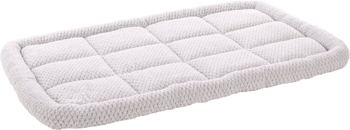Coussin pour chien Flamingo - coussin de banc - coussin pour chien extra doux 116 x 69 cm - convient pour cage pour chien et coussin pour chat - jacquard rectangulaire gris