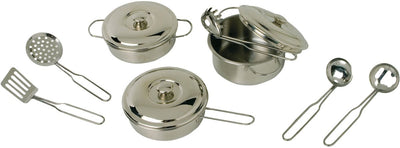 Petit ensemble de casseroles en métal, 11dlg,