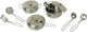 Petit ensemble de casseroles en métal, 11dlg,
