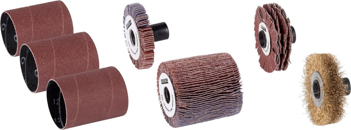 Rouleau abrasif Kreator krt270501 - set - 7 pièces