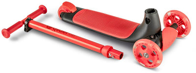 Yvolution - yglider kiwi - rouge - trottinette enfant avec roues LED