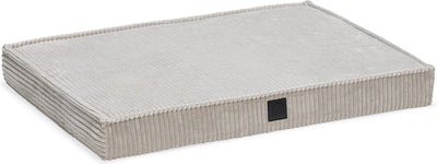 Designed by lotte ribbed - coussin de banc orthopédique - coussin pour chien - gris clair - 76x53x8 cm