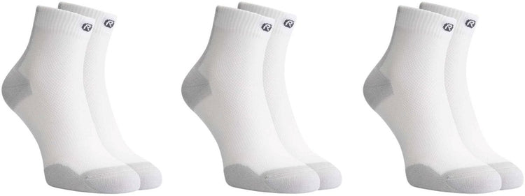 Rogelli core chaussettes de course - pack de 3 - blanc gris - 36 39