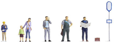 Noch 36246 n à l'arrêt de bus figurines modèle prêt à l'emploi