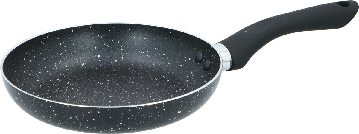 Poêle Alpina 20 cm - poêle avec revêtement antiadhésif - poêle tous feux - également pour induction - sans PFOA - noir