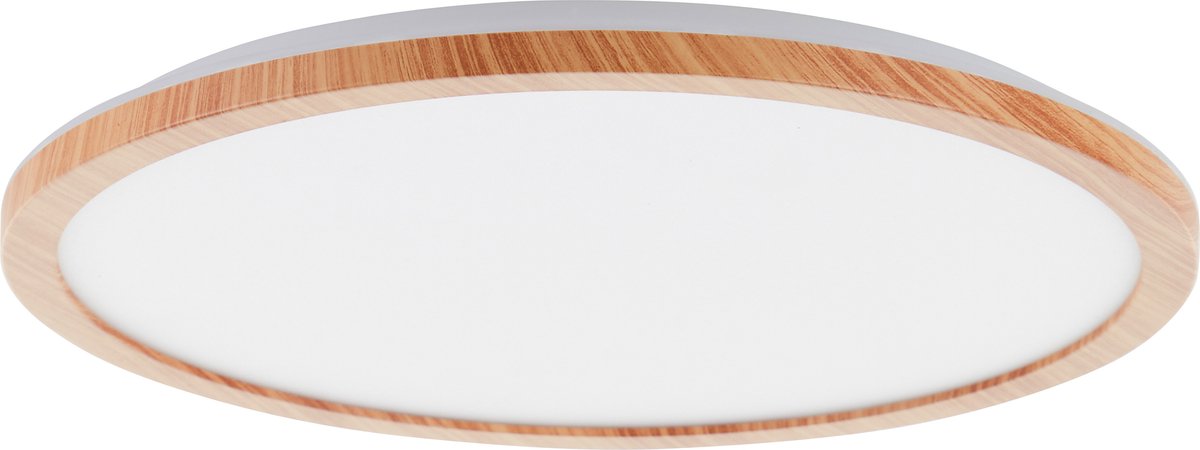 Brilliant tuco - plafonnier - led 21w - 2700k - 3 niveaux de gradation 100%-50%-25% - effet bois