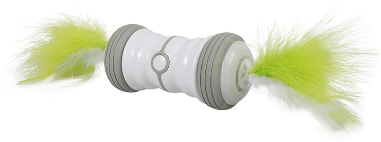 Ebi - jouets pour animaux - chat - double fileur 13x6x6cm blanc vert - 1er