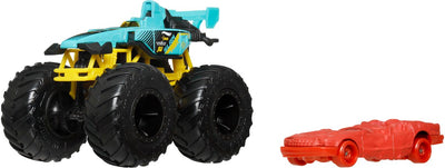Hot Wheels Monster Trucks Car - Slam Prix Prix Collision 2 pièces avec petite voiture