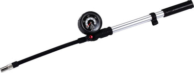 Pompe à fourche avant Bbb cycling airshock - mini pompe à vélo avec manomètre amortisseurs et fourches avant - 28 bar - argent noir - bmp-29