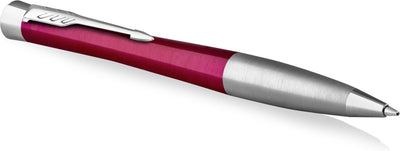 Stylo à bille Parker Urban Twist | magenta vibrant avec garniture chromée | recharge d'encre bleue à pointe moyenne | coffret cadeau