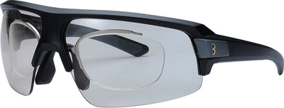 Bbb cycling impulse optic ph lunettes de cyclisme – lunettes de cyclisme photochromatiques sur ordonnance – dioptrie -6 à +6 – monture grilamid – noir mat – bsg-71ph