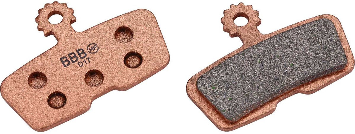 Plaquettes de frein frittées Bbb Cycling Disc Stop - Plaquettes de frein à disque - Compatibles avec les freins à disque SRAM Avid - Cuivre - BBS-442S
