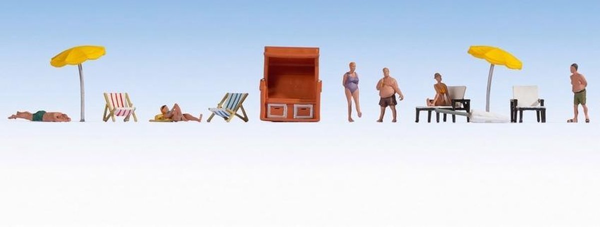 Ni la plage, figurines du monde thématique